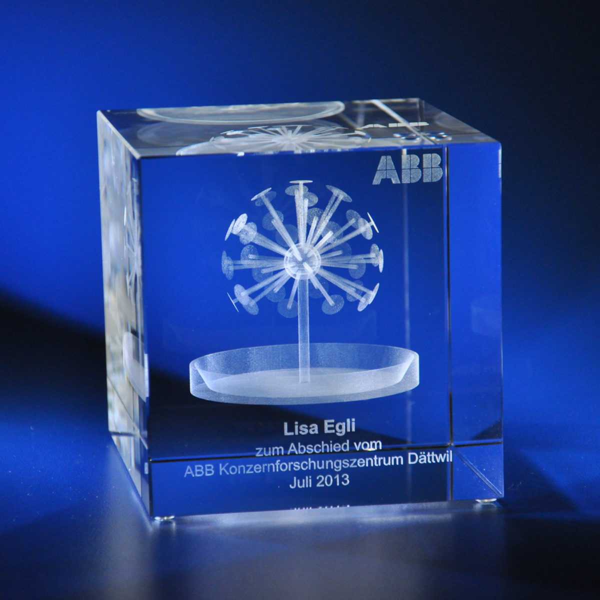 Glaswürfel Block Rechteck Pokal Briefbeschwerer für Lasergravur aus Glas 8cm 